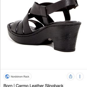 Born carmo slingback sandal 8.5 women